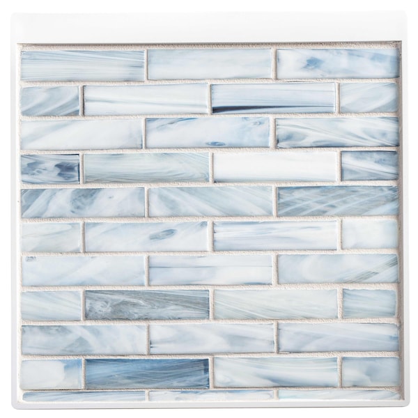 Andova Tiles ANDOVA TILES Dorian 1" x 4" Beveled Glass Brick Joint Mosaic Tile - ANDDOR146