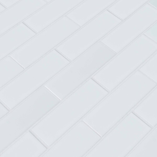 Msi Retro Brick Bianco 11.57 In. X 11.3 In. X 6 Mm Porcelain Mesh-Mounted Mosaic Tile, 15PK - ZOR-MD-0210