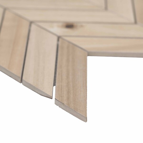 Msi Havenwood Beige Chevron 12 In. X 15 In. X 9Mm Glazed Porcelain Mesh-Mounted Mosaic Tile, 8PK - ZOR-PT-0311