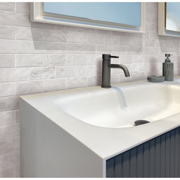 Apollo Tile Mallorca White 2.5 in. x8 in. 10.56 Sq.Ft Ceramic Tile, 38PK - APLEC74