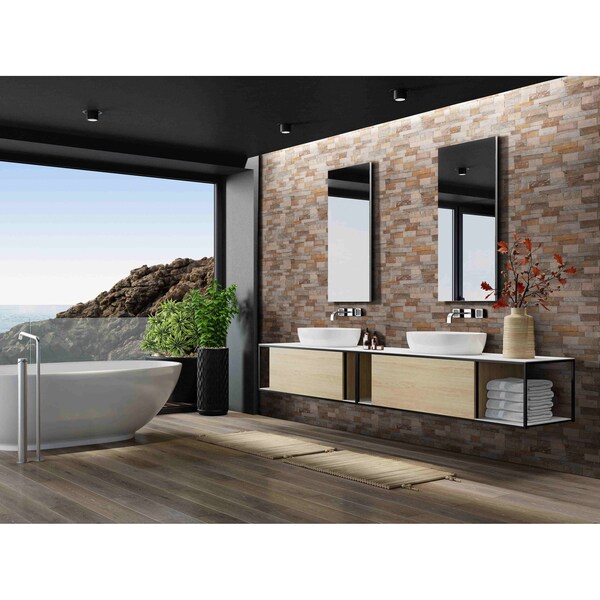 Msi Canyon Creek Splitface Ledger Panel SAMPLE Natural Quartzite Wall Tile - ZOR-PNL-0053-SAM