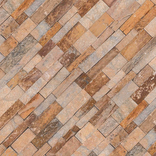 Msi Canyon Creek Splitface Ledger Panel SAMPLE Natural Quartzite Wall Tile - ZOR-PNL-0053-SAM