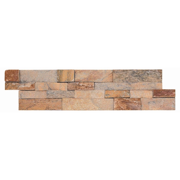 Msi Canyon Creek Splitface Ledger Panel SAMPLE Natural Quartzite Wall Tile - ZOR-PNL-0053-SAM