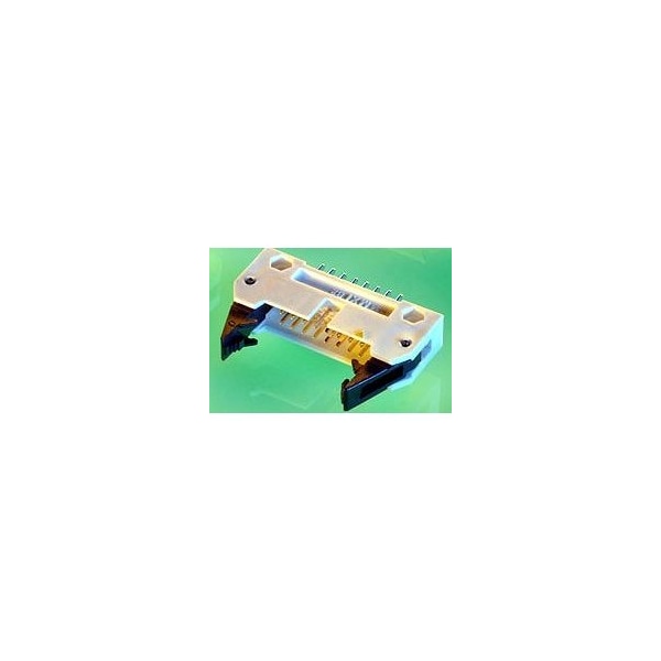 Conector de placa Molex, 26 contactos, 2 filas, macho, ángulo recto, paso de 0.1 pulgadas, terminal de soldadura, expulsión - 905721261