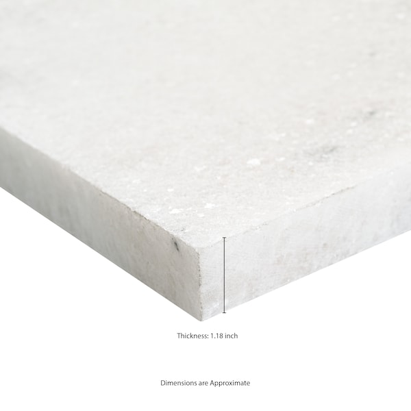Msi Sierra White 16''x24'' Sandblasted Marble Paver Tile - ZOR-LSC-0189
