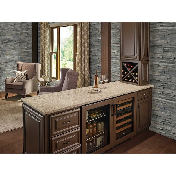 Msi Sierra Blue Splitface Mini Ledger Corner 6 in.  X 18 in.  Natural Quartzite Wall Tile, 4PK - ZOR-PNL-0130