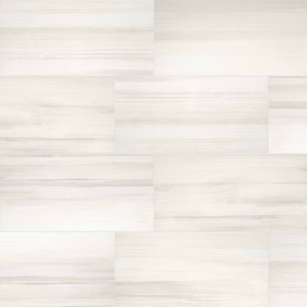 Msi Water Color Bianco 12 In. X 24 In. Glazed Porcelain Floor And Wall Tile, 6PK - ZOR-PT-0354