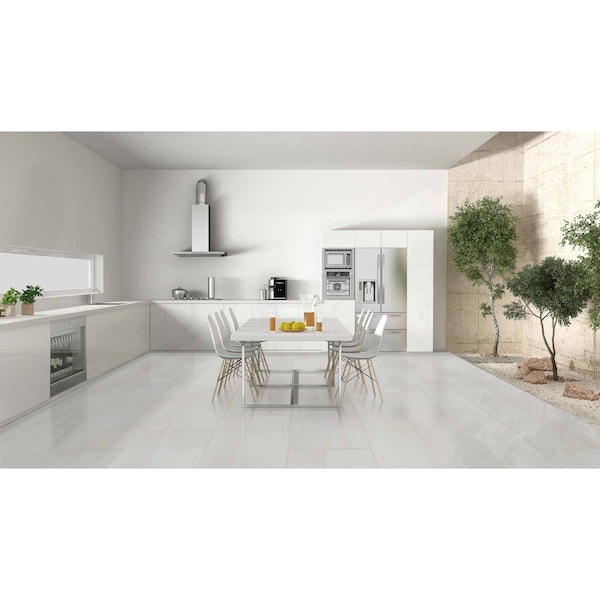 Msi Eden Dolomite 24 In. X 48 In. Polished Porcelain Floor And Wall Tile, 2PK - ZOR-PT-0199