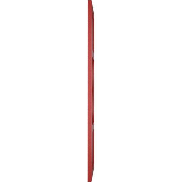 Ekena Millwork True Fit PVC Center X-Board Farmhouse Fixed Mount Shutters, Fire Red , 15W x 69H, PR - TFP107FH15X069BR
