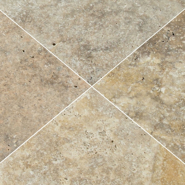 Msi Tuscany Porcelain  8 in.  X 8 in.  Tumbled Travertine Paver Tile - ZOR-LSC-0123