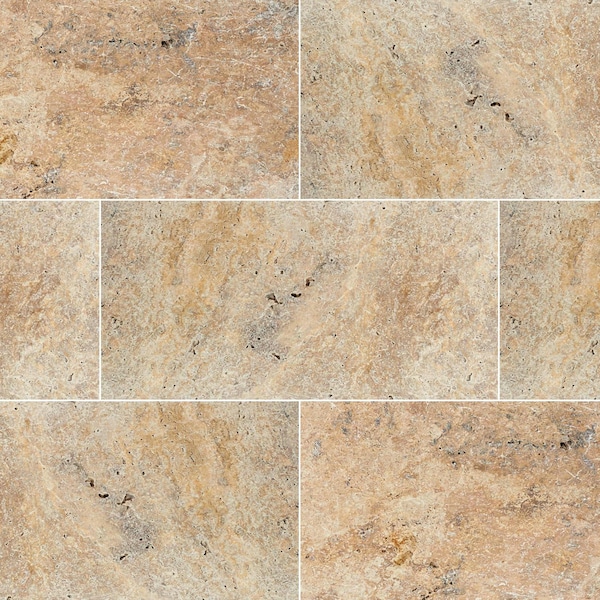 Msi Tuscany Scabas 16 In. X 24 In. Square Gold Tumbled Travertine Paver Tile - ZOR-NS-0103