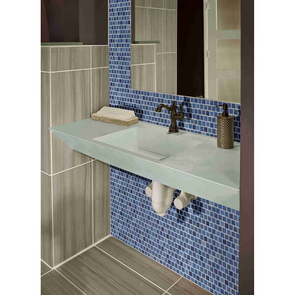 Msi Hawaiian Blue SAMPLE Glass Mesh-Mounted Mosaic Tile - ZOR-MD-0181-SAM