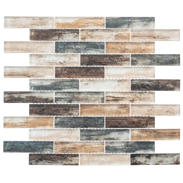 Andova Tiles ANDOVA TILES Giovan 1" x 4" Glass Brick Joint Mosaic Tile - ANDGIO405