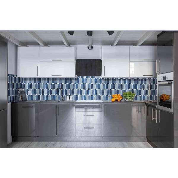 Msi Boathouse Picket SAMPLE Glass Mesh-Mounted Mosaic Wall Tile - ZOR-MD-0286-SAM