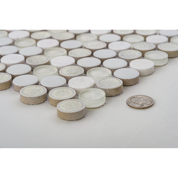 Andova Tiles ANDOVA TILES Polka 1" x 1" Penny Round Mosaic Tile - ANDPOL215