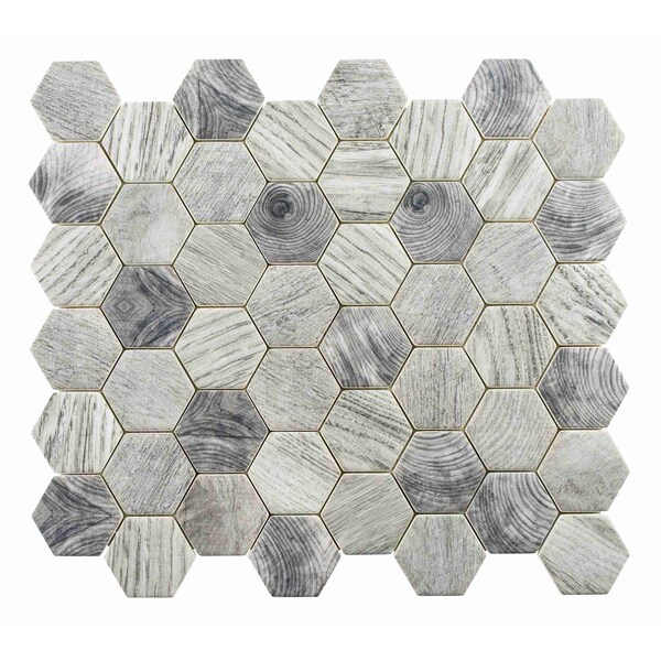 Andova Tiles ANDOVA TILES Terrain 2" x 2" Glass Honeycomb Mosaic Wall & Floor Tile - ANDTER261