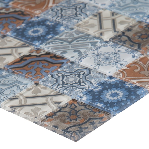 Msi Pasadena SAMPLE Glass Mesh-Mounted Mosaic Tile - ZOR-MD-0474-SAM