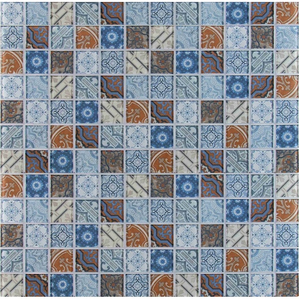 Msi Pasadena SAMPLE Glass Mesh-Mounted Mosaic Tile - ZOR-MD-0474-SAM