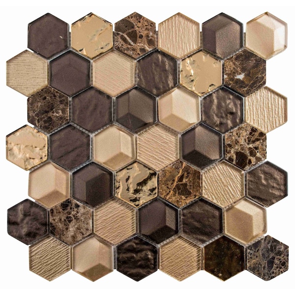 Andova Tiles ANDOVA TILES Xen 2" W x 2" L Mosaic Wall Tile - ANDXEN607