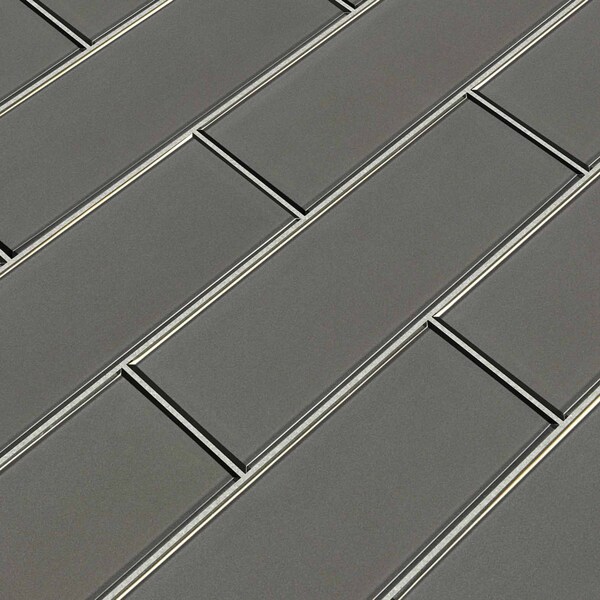 Msi Champagne Bevel Subway SAMPLE Textured Wall Glass Tile - ZOR-MD-T-0112-SAM