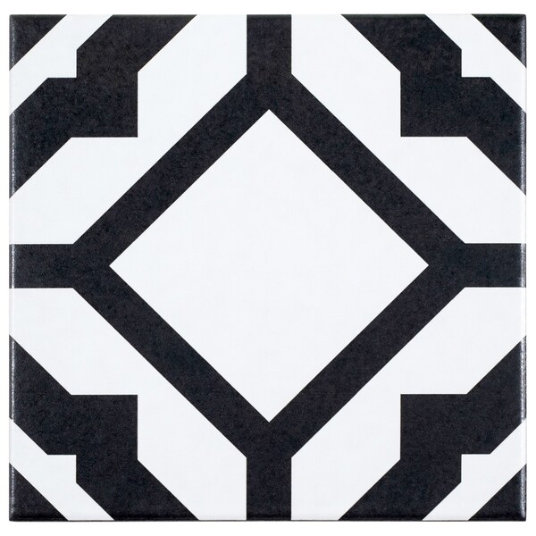 Andova Tiles ANDOVA TILES Luv 8" X 8" Straight Edge Porcelain Floor Use Tile, PK19 - ANDLUV450