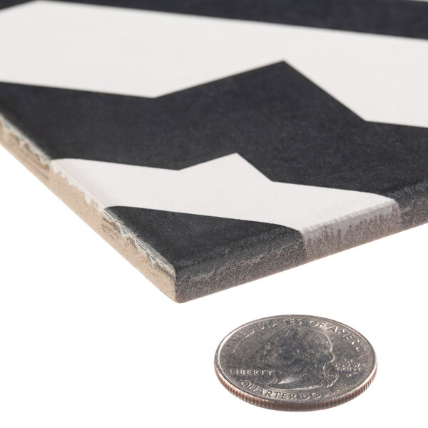 Andova Tiles ANDOVA TILES Luv 8" X 8" Straight Edge Porcelain Floor Use Tile, PK19 - ANDLUV450