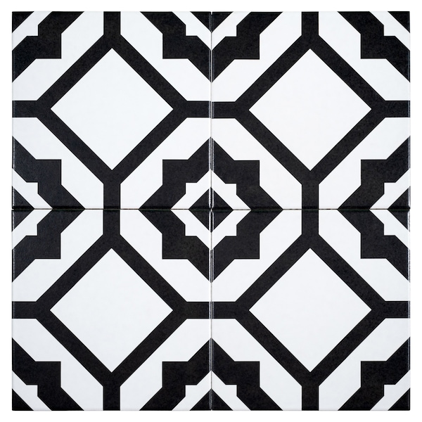 Andova Tiles ANDOVA TILES Luv 8" X 8" Straight Edge Porcelain Floor Use Tile, PK19 - ANDLUV450