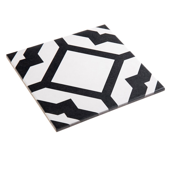 Andova Tiles ANDOVA TILES Luv 8" X 8" Straight Edge Porcelain Floor Use Tile, PK19 - ANDLUV450