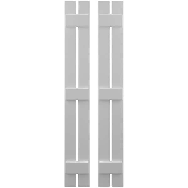 Ekena Millwork Americraft 2-Board (3 Batten) Exterior Real Wood Spaced Board-n-Batten Shutters, ARW401SB207X65PRH - ARW401SB207X65PRH