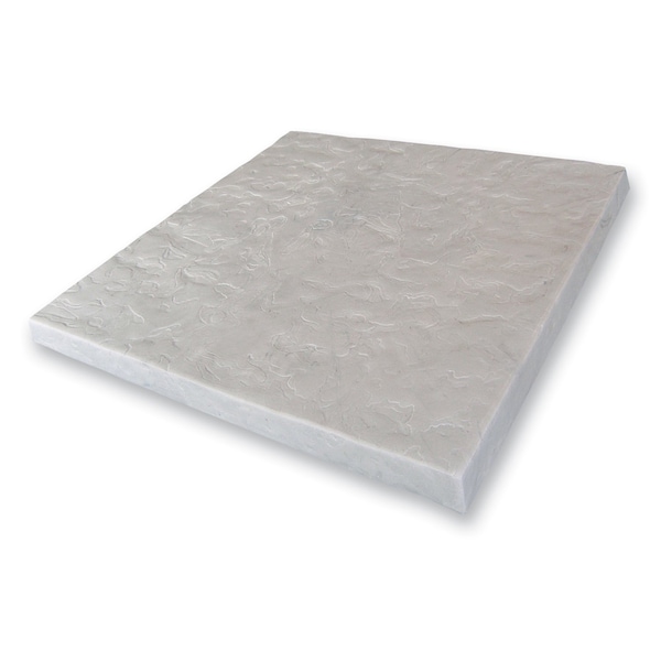Emsco Group Flat Rock Rain Barrel and AC Unit Paver Patio Pad 24inx24in Natural Gray Tile, 6PK - 2192-6