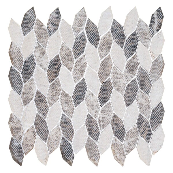 Andova Tiles ANDOVA TILES Channing Elongated Hex 1" x 2.5" Marble Honeycomb Mosaic Wall & Floor Tile - ANDCHA134