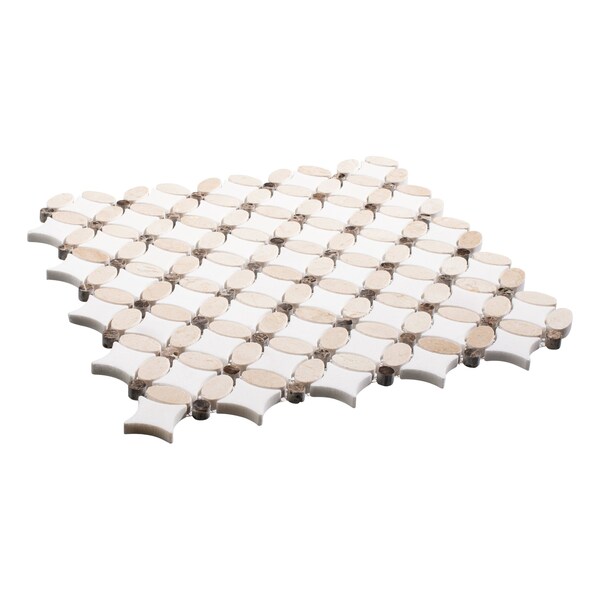 Andova Tiles ANDOVA TILES Martha Natural Stone Marble Look Mosaic Wall & Floor Tile - ANDMART465