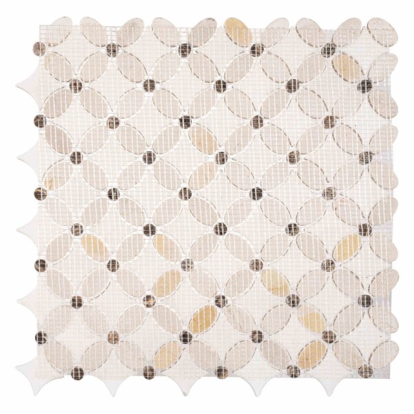Andova Tiles ANDOVA TILES Martha Natural Stone Marble Look Mosaic Wall & Floor Tile - ANDMART465