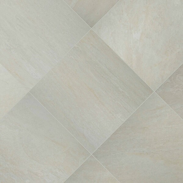 Msi Quartz White 24" X 24" Matte Porcelain Floor And Wall Tile, 4PK - ZOR-PT-0147