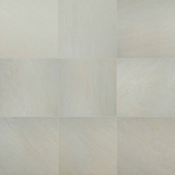 Msi Quartz White 24" X 24" Matte Porcelain Floor And Wall Tile, 4PK - ZOR-PT-0147