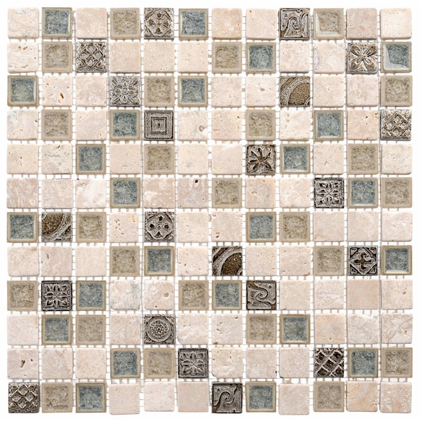 Andova Tiles ANDOVA TILES Exploration Egypt 1" x 1" Natural Stone Mosaic Tile - ANDEXPG358