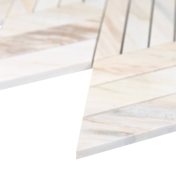 Msi Angora Rhombus SAMPLE Polished Marble Mesh-Mounted Mosaic Wall Tile - ZOR-MD-0514-SAM