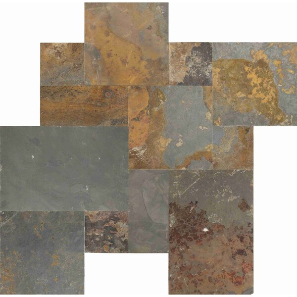 Msi California Gold Pattern SAMPLE Gauged Slate Floor And Wall Tile - ZOR-NS-0005-SAM