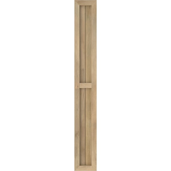 Ekena Millwork Americraft 2-Board Exterior Wood 2 Equal Panel Framed Board-n-Batten Shutters, ARW101BF207X60UNH, PR - ARW101BF207X60UNH