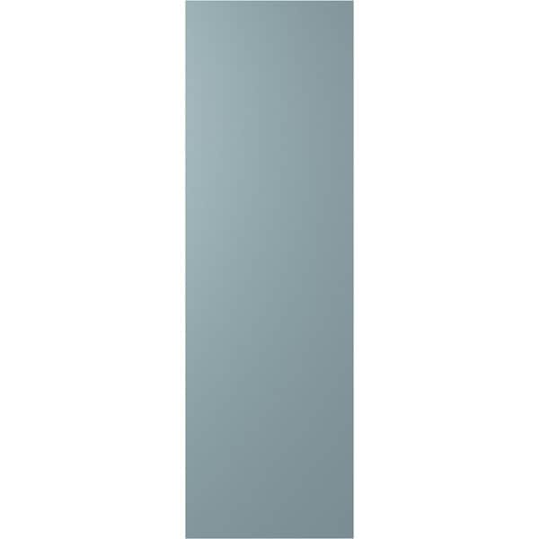 Ekena Millwork 15W x 56H True Fit PVC Diagonal Slat Modern Style Fixed Mount Shutters, Peaceful Blue, PR - TFP001DG15X056SB