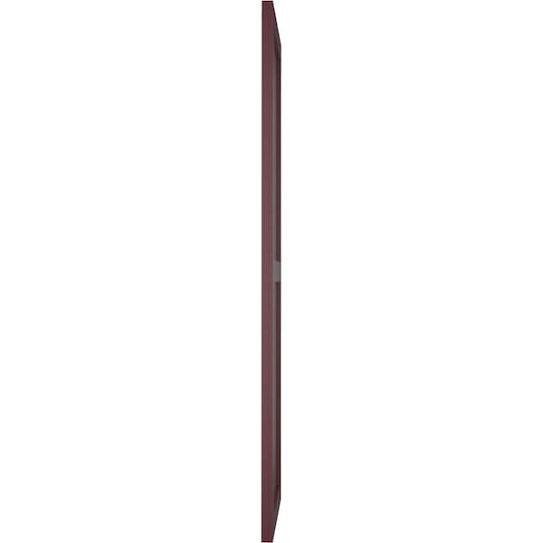 Ekena Millwork True Fit PVC Two Panel Chevron Modern Style Fixed Mount Shutters, Wine Red, 15W x 26H, PR - TFP101CV15X026WR