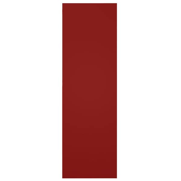 Ekena Millwork True Fit PVC Two Equal Flat Panel Shutters, Fire Red, 12W x 33H, PR - TFP101FPF12X033BR