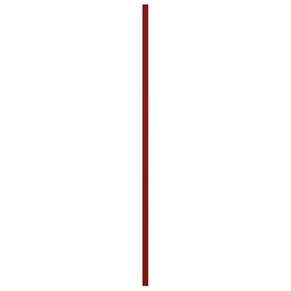 Ekena Millwork True Fit PVC Two Equal Flat Panel Shutters, Fire Red, 12W x 33H, PR - TFP101FPF12X033BR