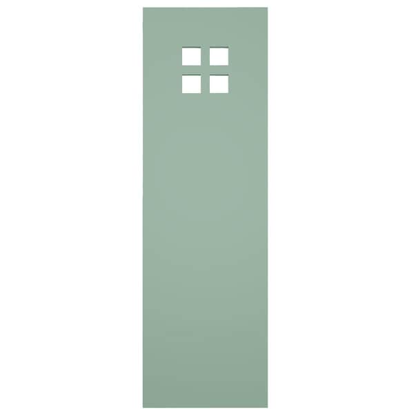Ekena Millwork True Fit PVC San Antonio Mission Style Fixed Mount Shutters, Seaglass, 12W x 70H, PR - TFP001ST12X070SG