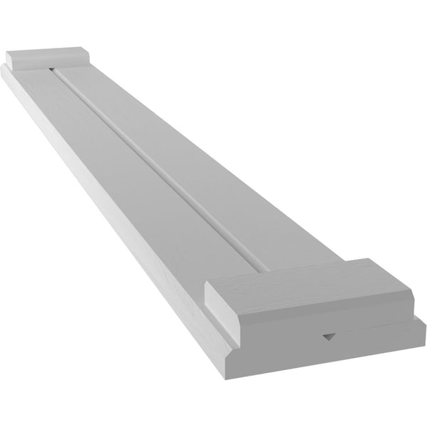Ekena Millwork Americraft 2-Board Exterior Wood Joined Board-n-Batten Shutters w/ End Batten, ARW103BB207X77PRH - ARW103BB207X77PRH