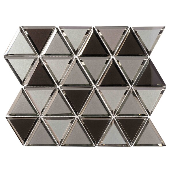 Andova Tiles SAMPLE BLEUM 3 x 3 Beveled Glass Novelty Mosaic Tile - SAM-ANDBLE282