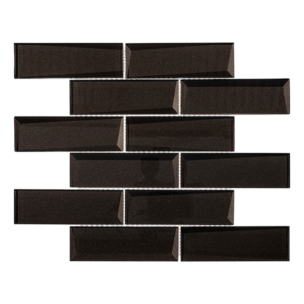 Andova Tiles SAMPLE-Daazen Borealis 2 in. x 6 in. Glass Mosaic Wall Tile - SAM-ANDDAA969