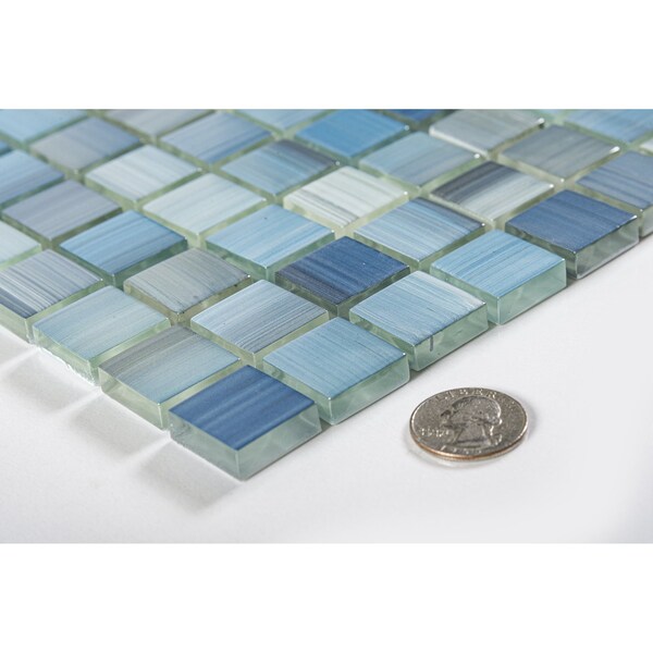 Andova Tiles SAMPLE Beckon 1 x 1 Glass Grid Mosaic Wall Tile - SAM-ANDBEC276
