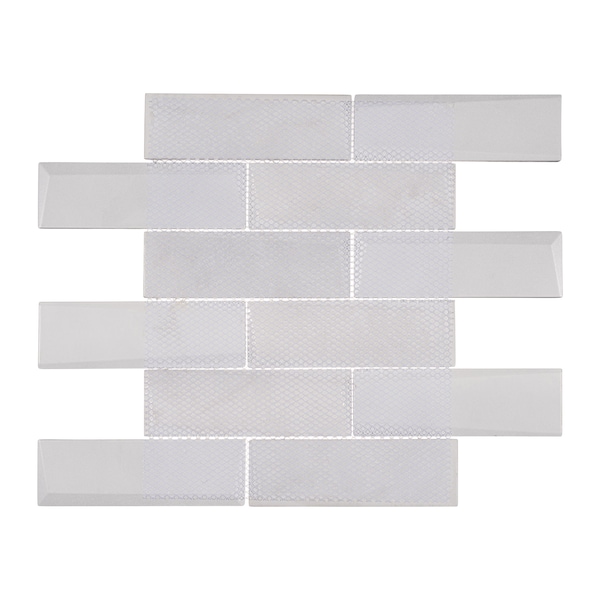 Andova Tiles SAMPLE-Daazen Borealis 2 in. x 6 in. Glass Mosaic Wall Tile - SAM-ANDDAA968