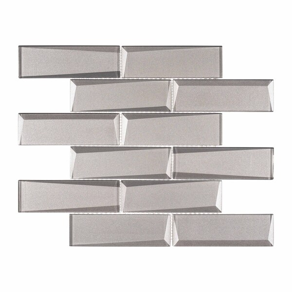 Andova Tiles SAMPLE-Daazen Borealis 2 in. x 6 in. Glass Mosaic Wall Tile - SAM-ANDDAA968